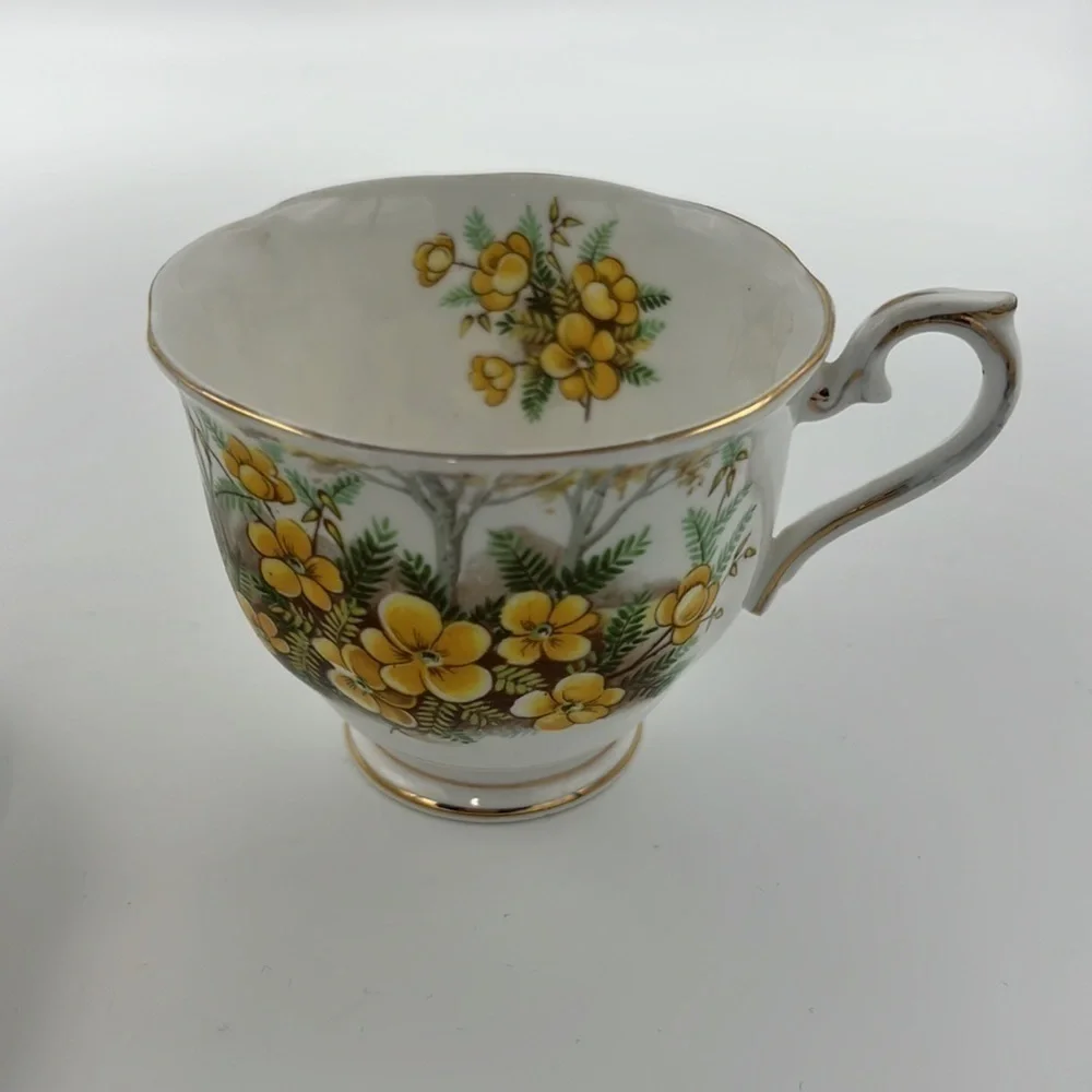 ROYAL ALBERT BONE CHINA MADE IN ENGLAND PARTRIDGE PEA TEACUP AND SAUCER SET Tea